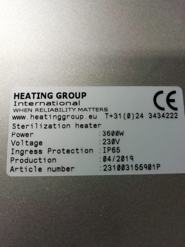 Heating Group sterilization heater